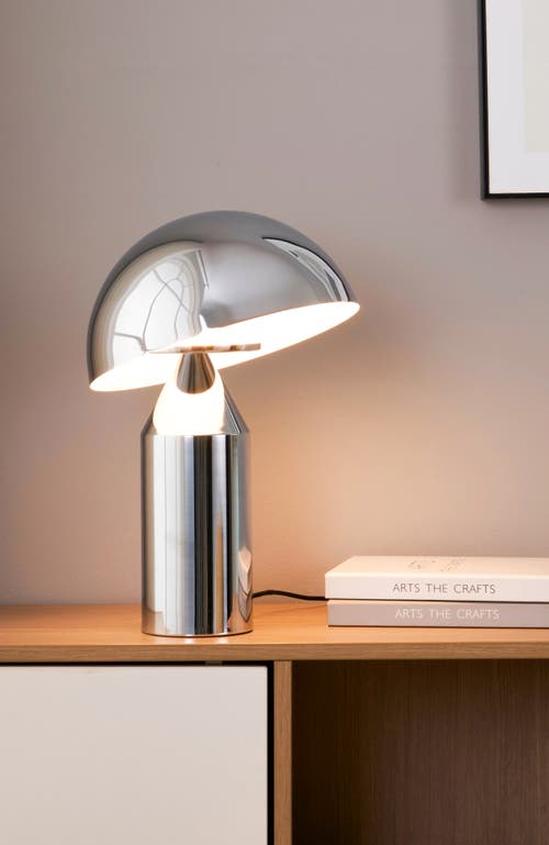 Brightech Venus 9.5" Modern Led Table Lamp With Dome Bowl Shade In Silver