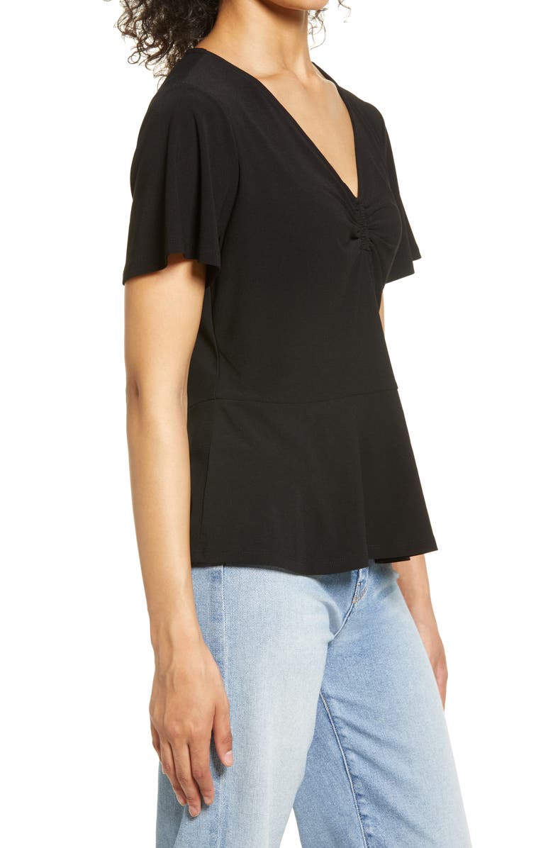 Halogen<sup>®</sup> Cinch Front Peplum Top, Alternate, color, 