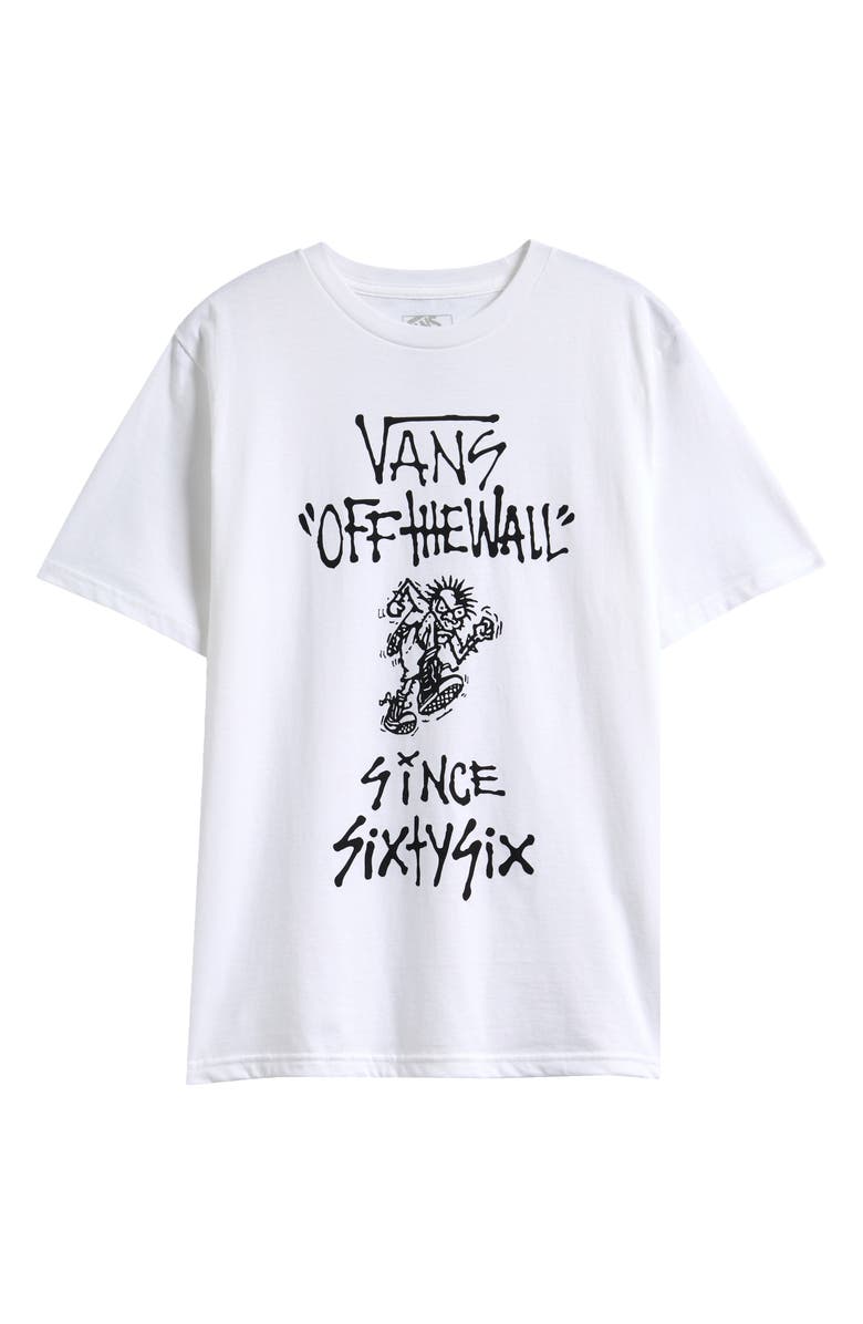 Vans Kids' Let Loose Cotton Graphic T-Shirt, Main, color, White