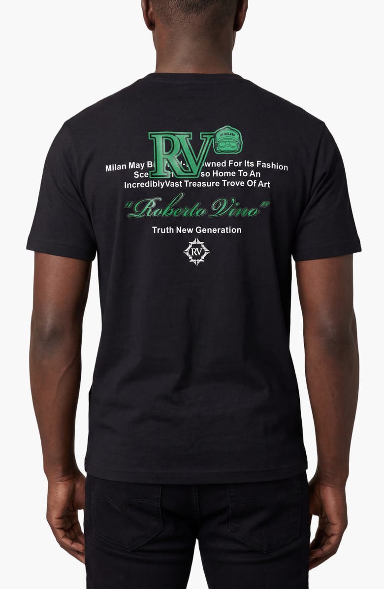 Roberto Vino Truth Slim fit Tee, Alternate, color, Black