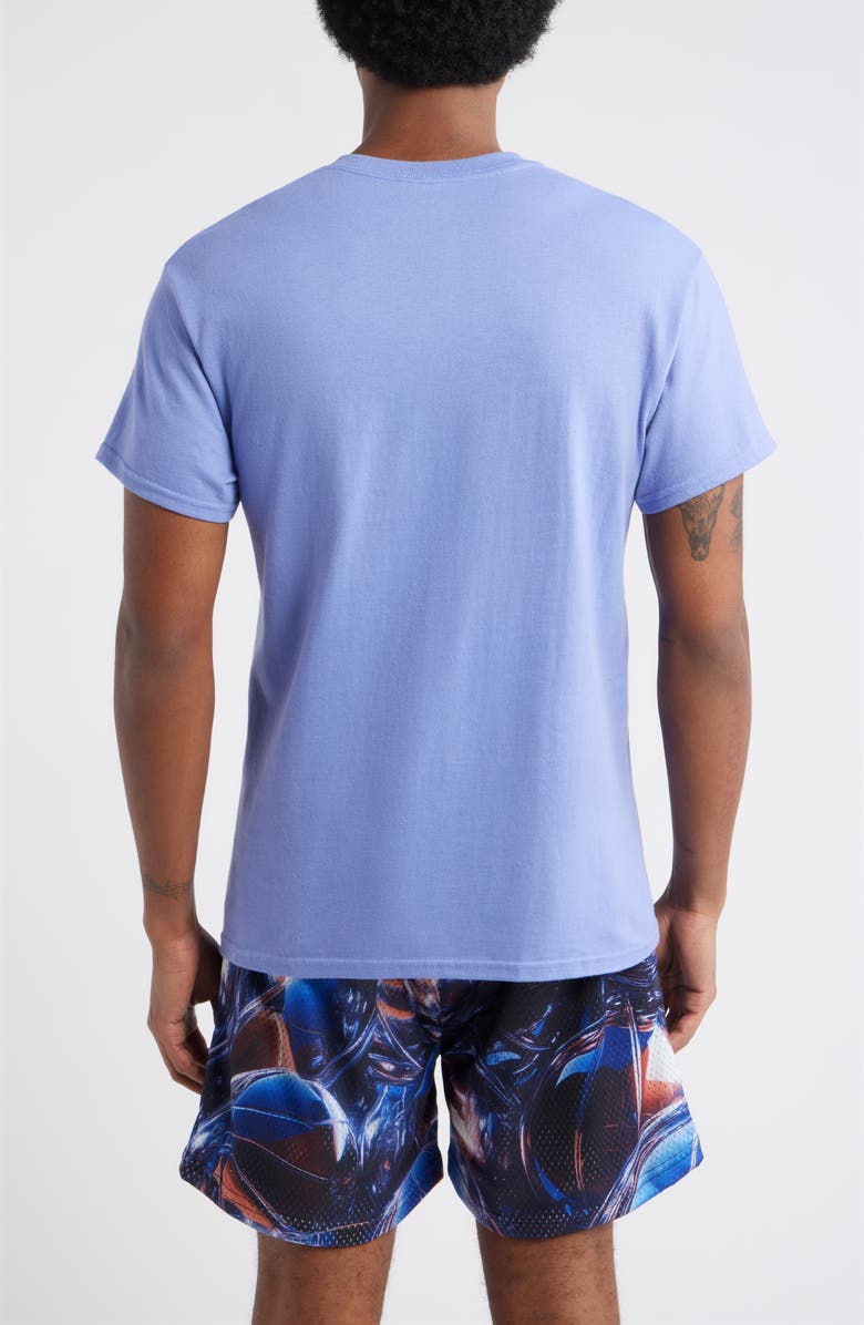 OVERTIME Motion Blur Cotton Graphic T-Shirt, Alternate, color, Purple