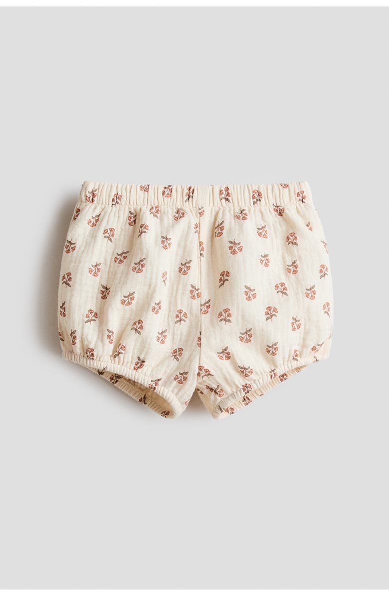 H&M 2-piece Printed Cotton Set, Alternate, color, Light Beige/Floral