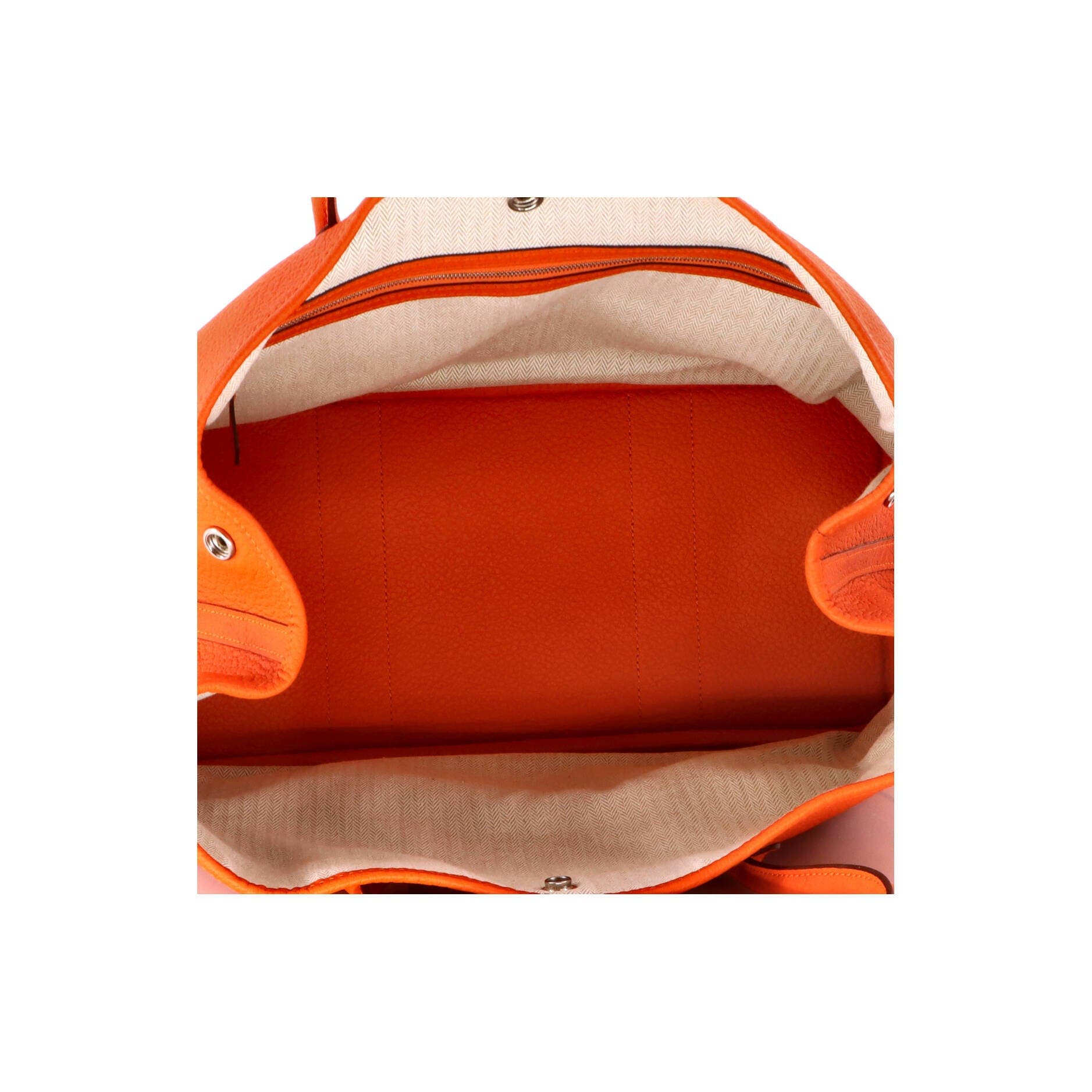 Garden Party Tote Leather 36, Alternate, color, Orange