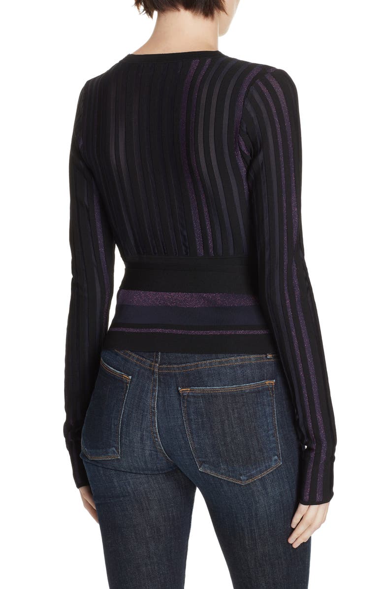 DVF Laren Wrap Sweater, Alternate, color, 