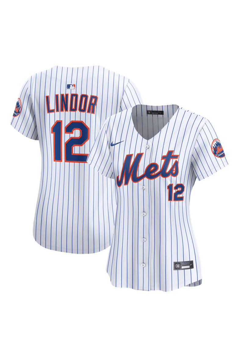 Women's Nike Francisco Lindor White New York Mets Home Limited Jersey, Main, color, White