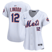 Nike Women's Nike Francisco Lindor White New York Mets Home Limited Jersey