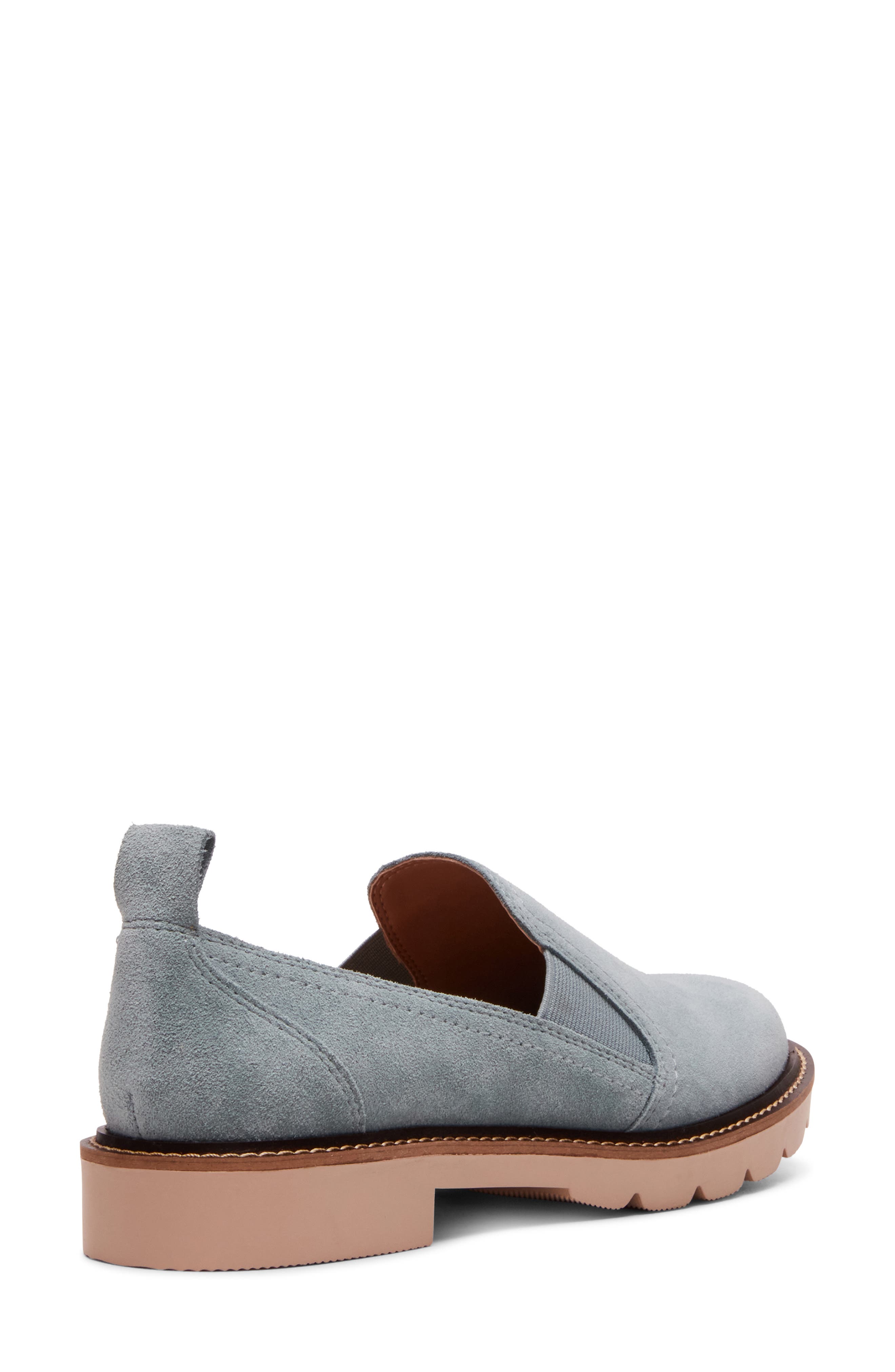 Phoebe Waterproof Slip-On, Alternate, color, BLUE SUEDE