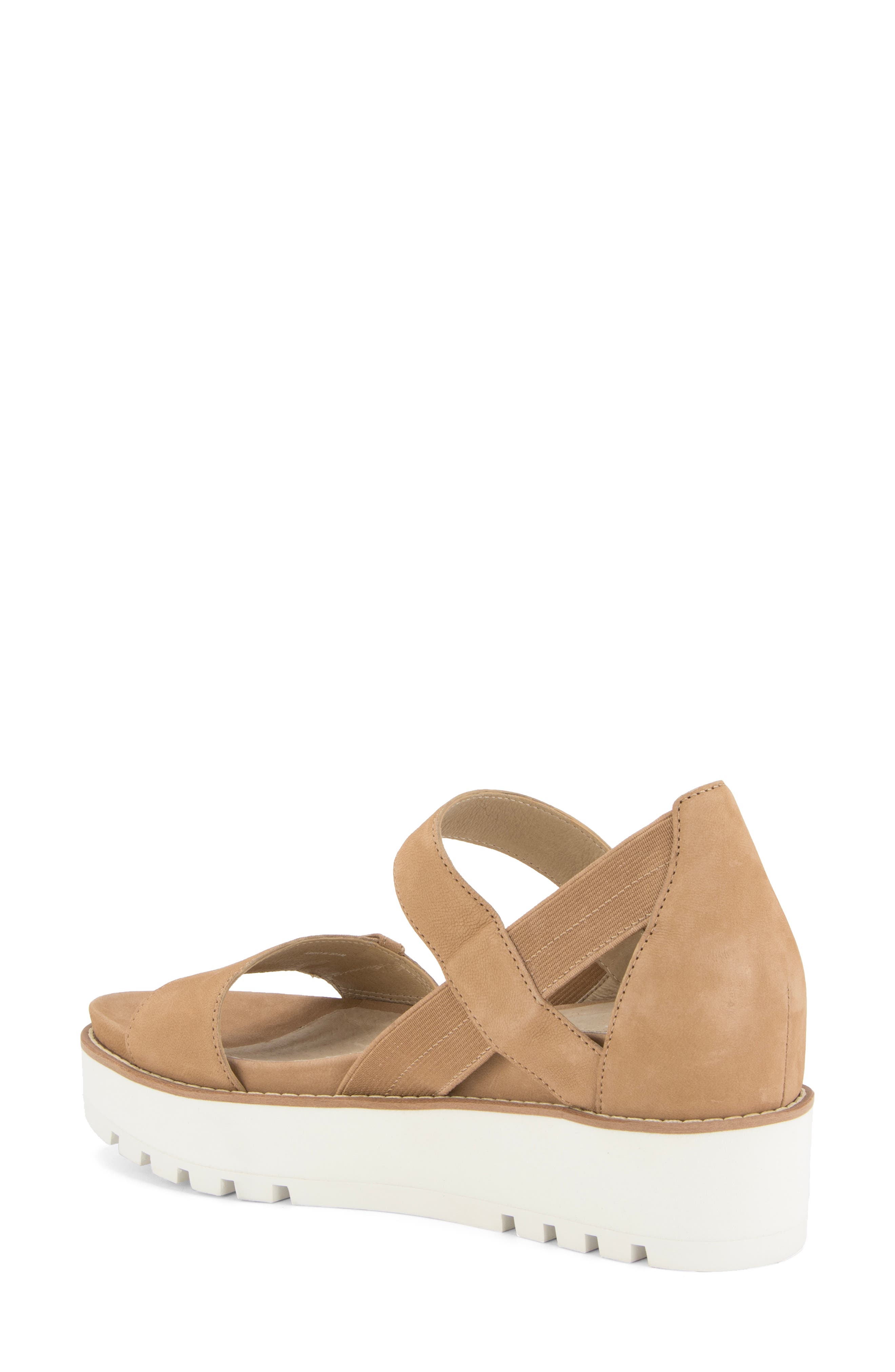 Luck Platform Sandal, Alternate, color, WHEAT NUBUCK