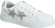 Kensie Girl Lace Up Glittery Casual Sneakers