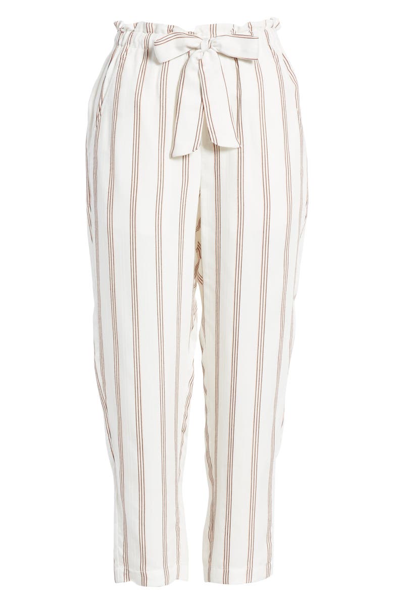 Joie Cavell Stripe Tie Waist Pants, Alternate, color, 