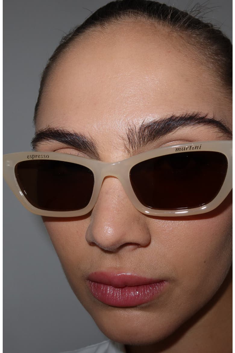 Blasè Cateye Polarized Sunglasses, Alternate, color, Brown