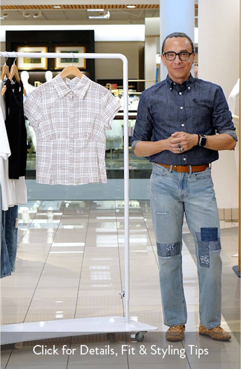 Cottesloe Check Cotton Blend Button-Up Shirt, sales video thumbnail