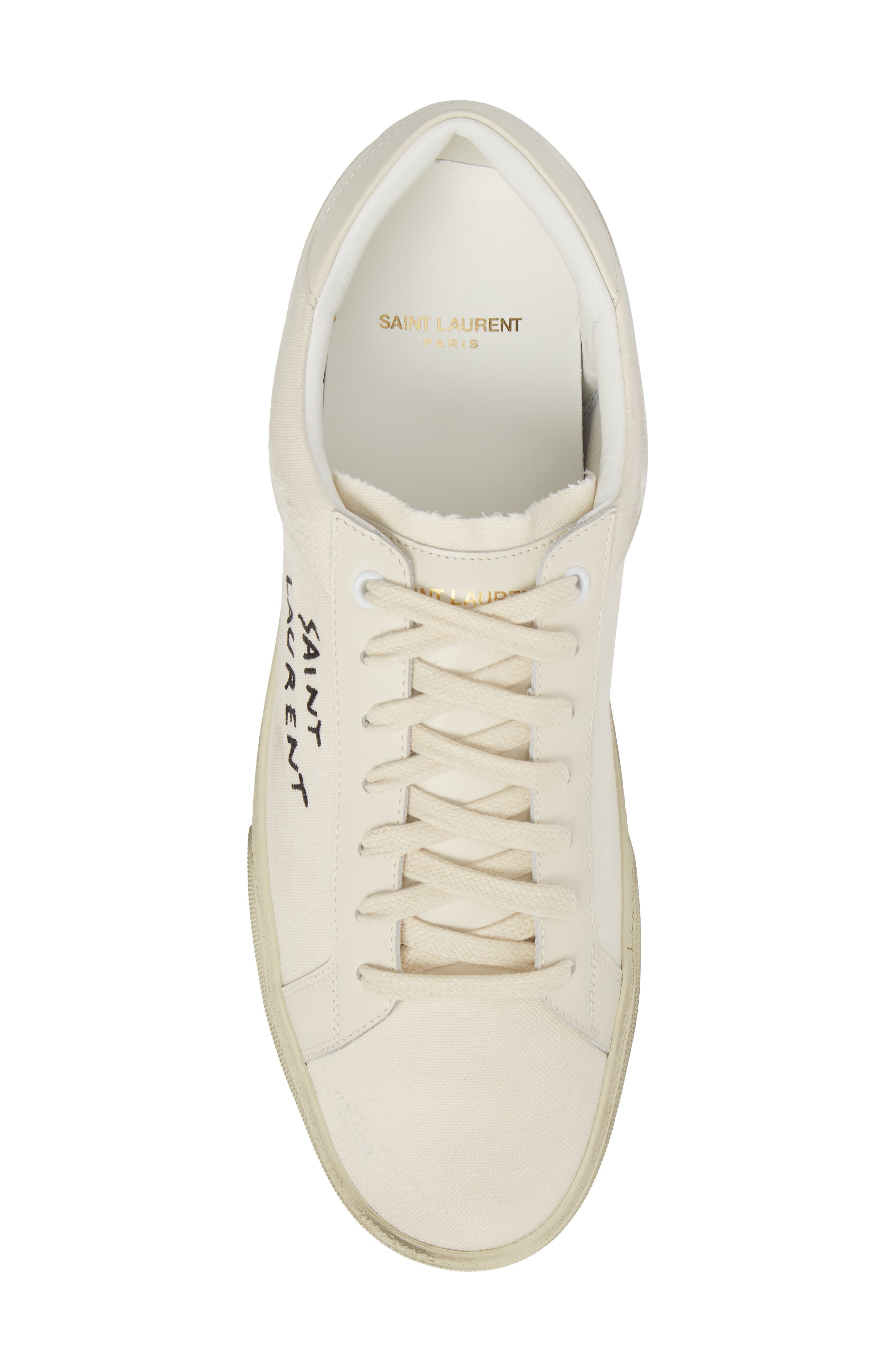 Logo Embroidered Sneaker, Alternate, color, 9113 PANNA/PANNA