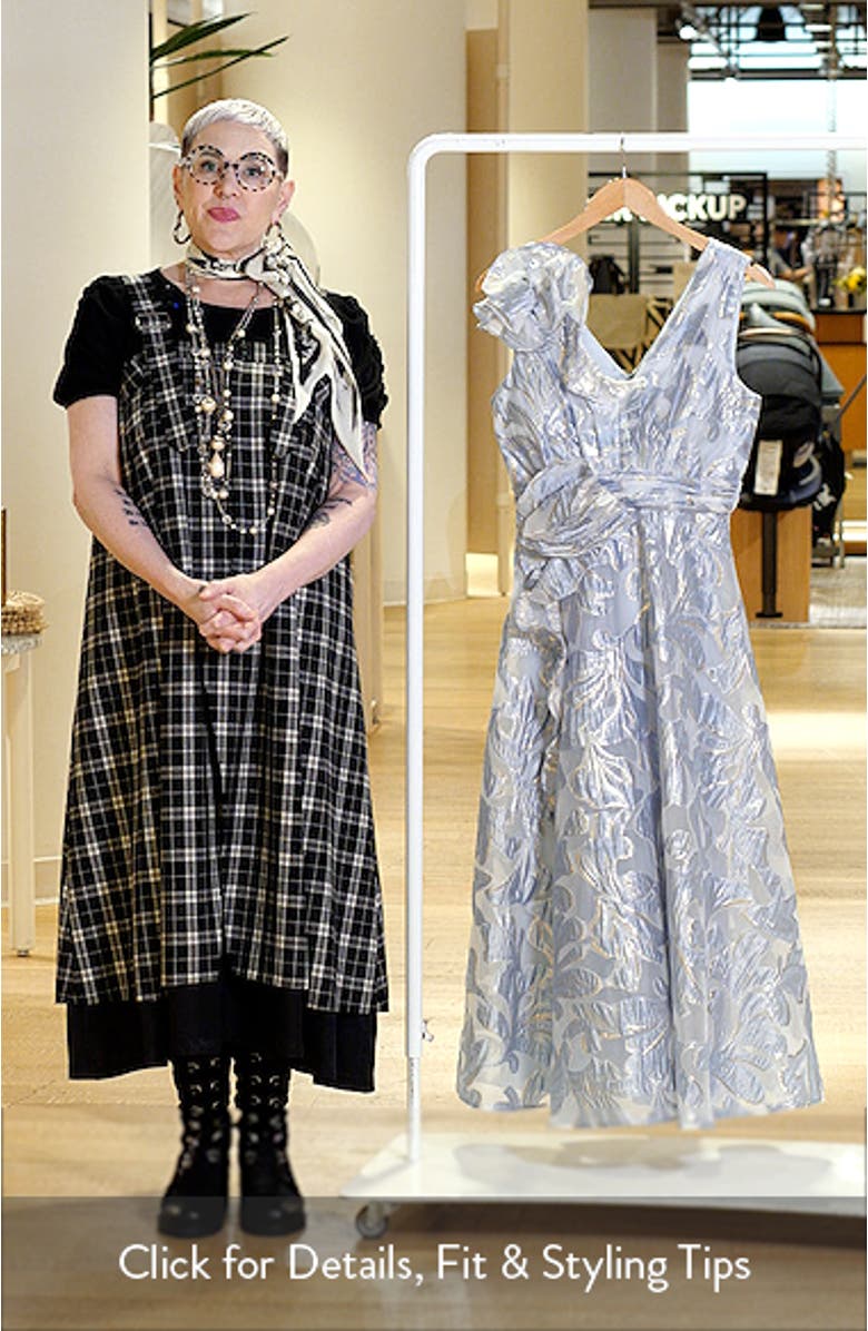 Floral Burnout Cocktail Dress, sales video thumbnail