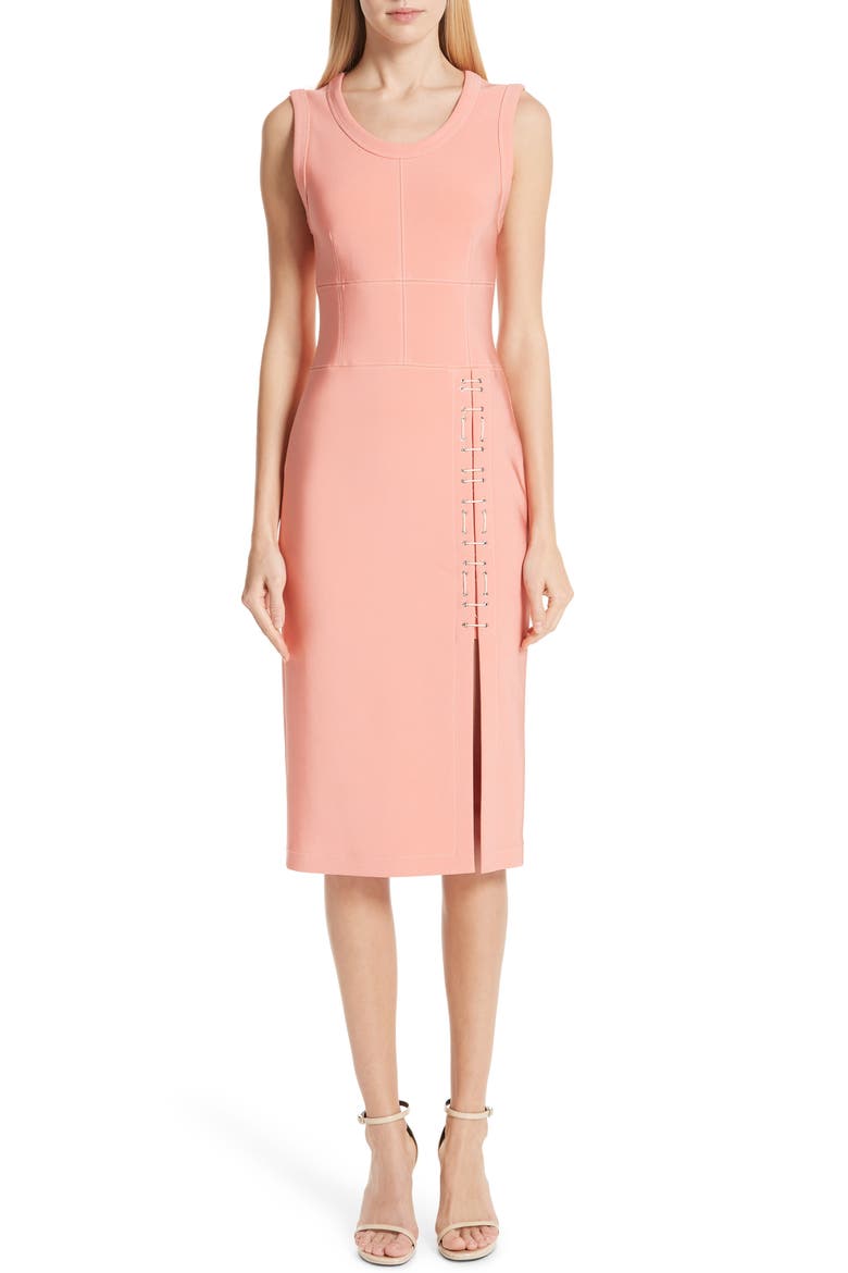 Mechanical Stretch Dress, Main, color, CORAL
