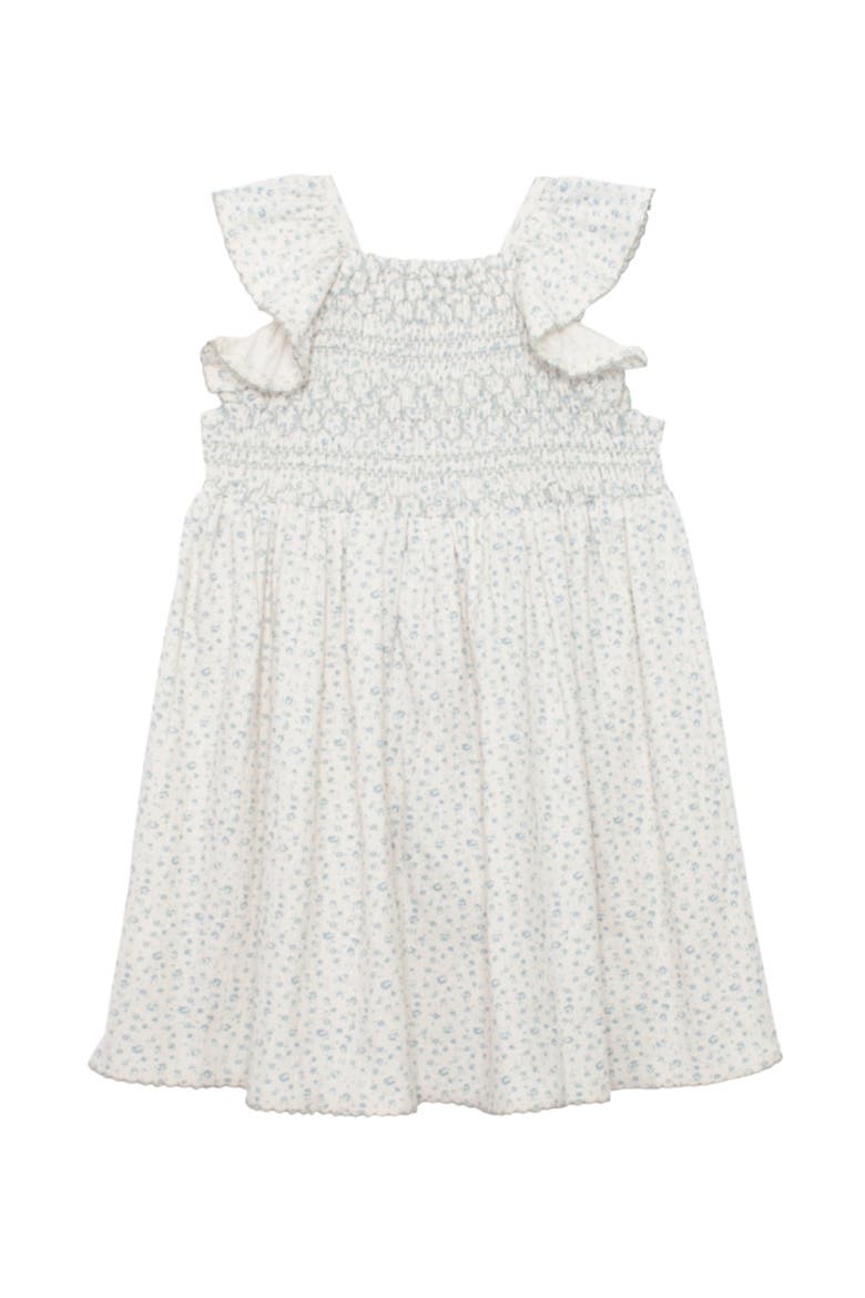 Opal Short Flutter Sleeve Dress, Alternate, color, Blue