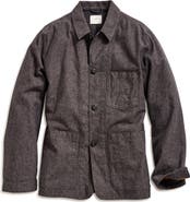 Billy Reid Linen & Cotton Chambray Chore Jacket