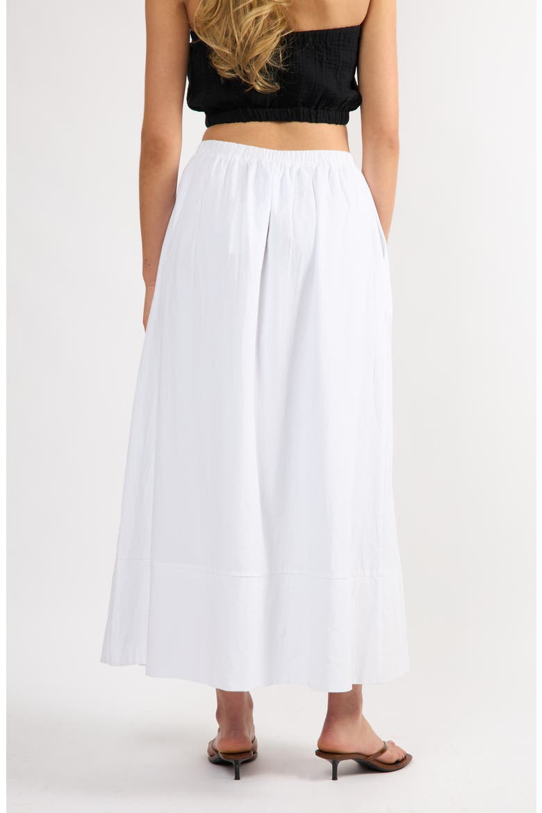 Everyday Boyfriend Maxi Skirt, Alternate, color, WHITE