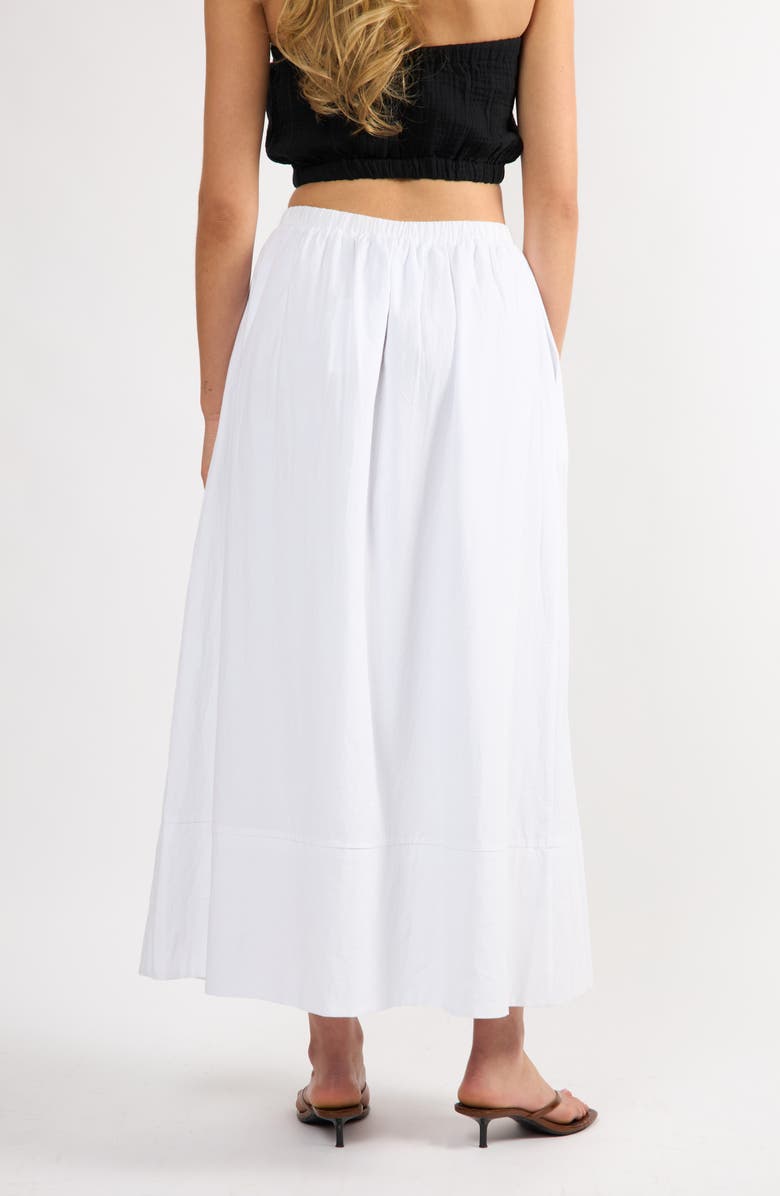 Viens Avec Moi Everyday Boyfriend Maxi Skirt, Alternate, color, White