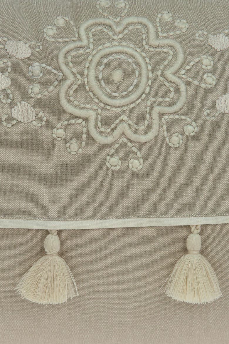 Lea Transitional Pillow - 14" x 20" - Beige, Alternate, color, BEIGE