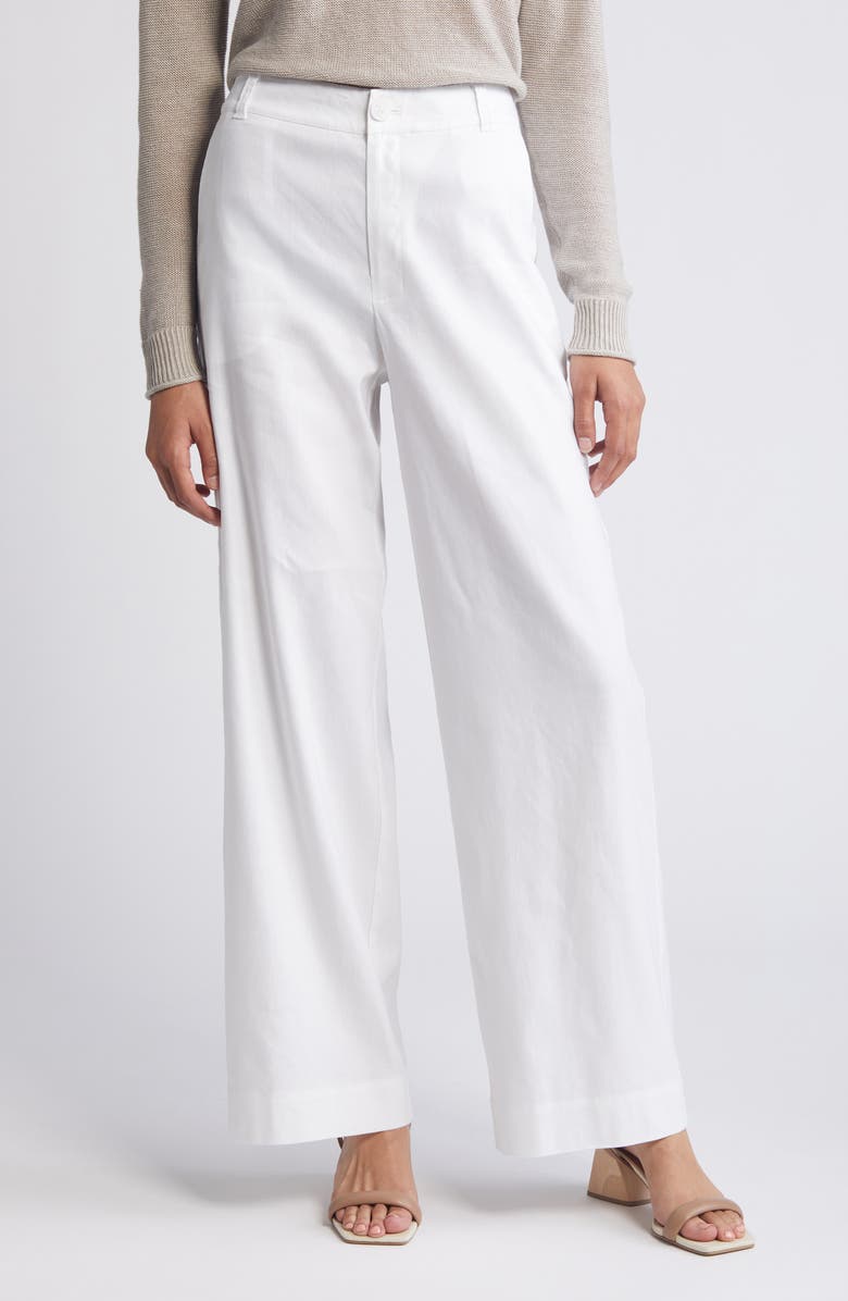 Tommy Bahama Paloma Coast Wide Leg Linen Blend Pants, Main, color, 