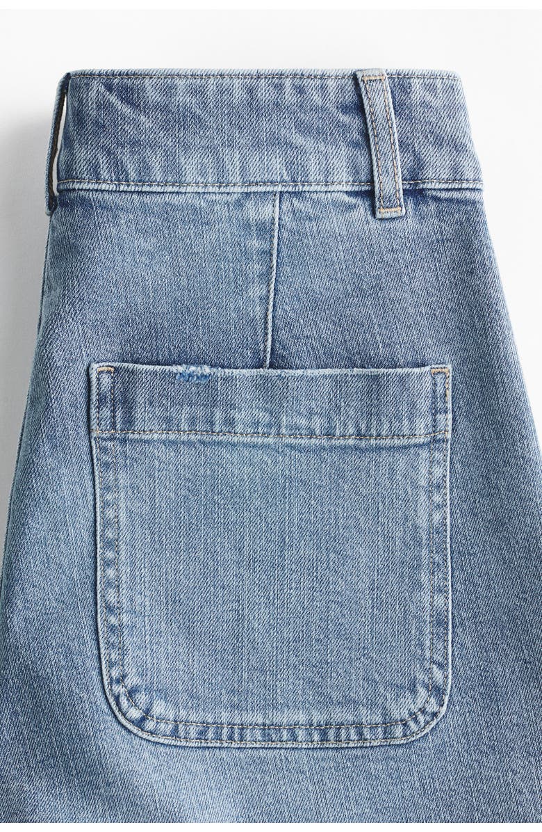 H&M High-waisted Denim Shorts, Alternate, color, 