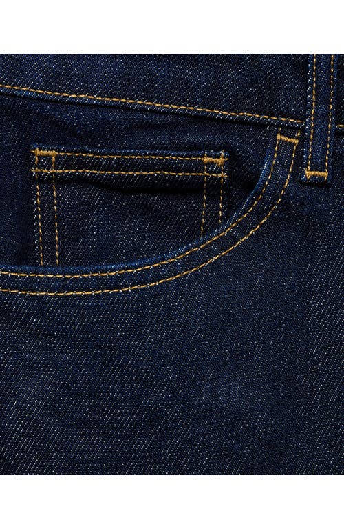 Shop Mango Matilda Mid Rise Straight Leg Jeans In Open Blue