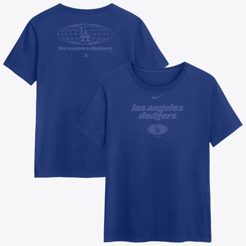Women's Nike  Royal Los Angeles Dodgers Globe Logo T-Shirt