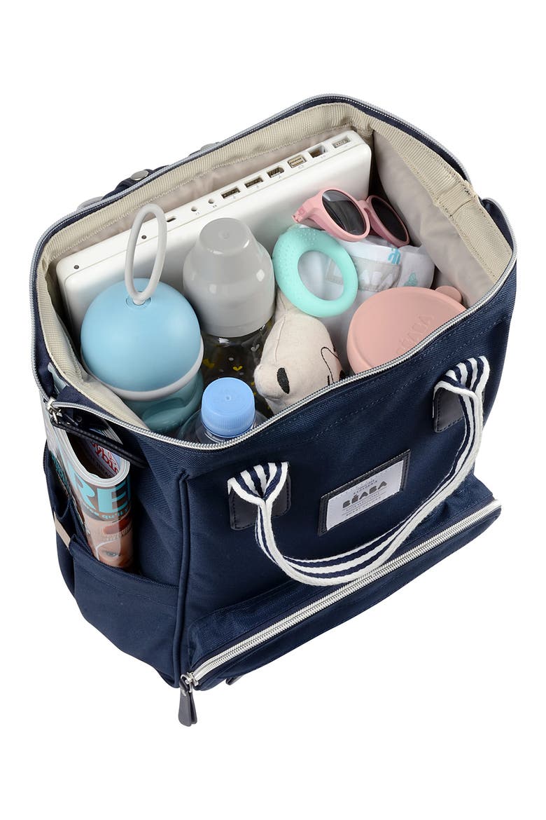 Wellington Diaper Backpack, Alternate, color, NAVY