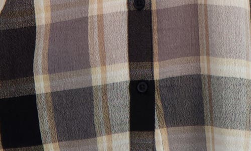 Lucky Brand Plaid Button-up Shirt In Black