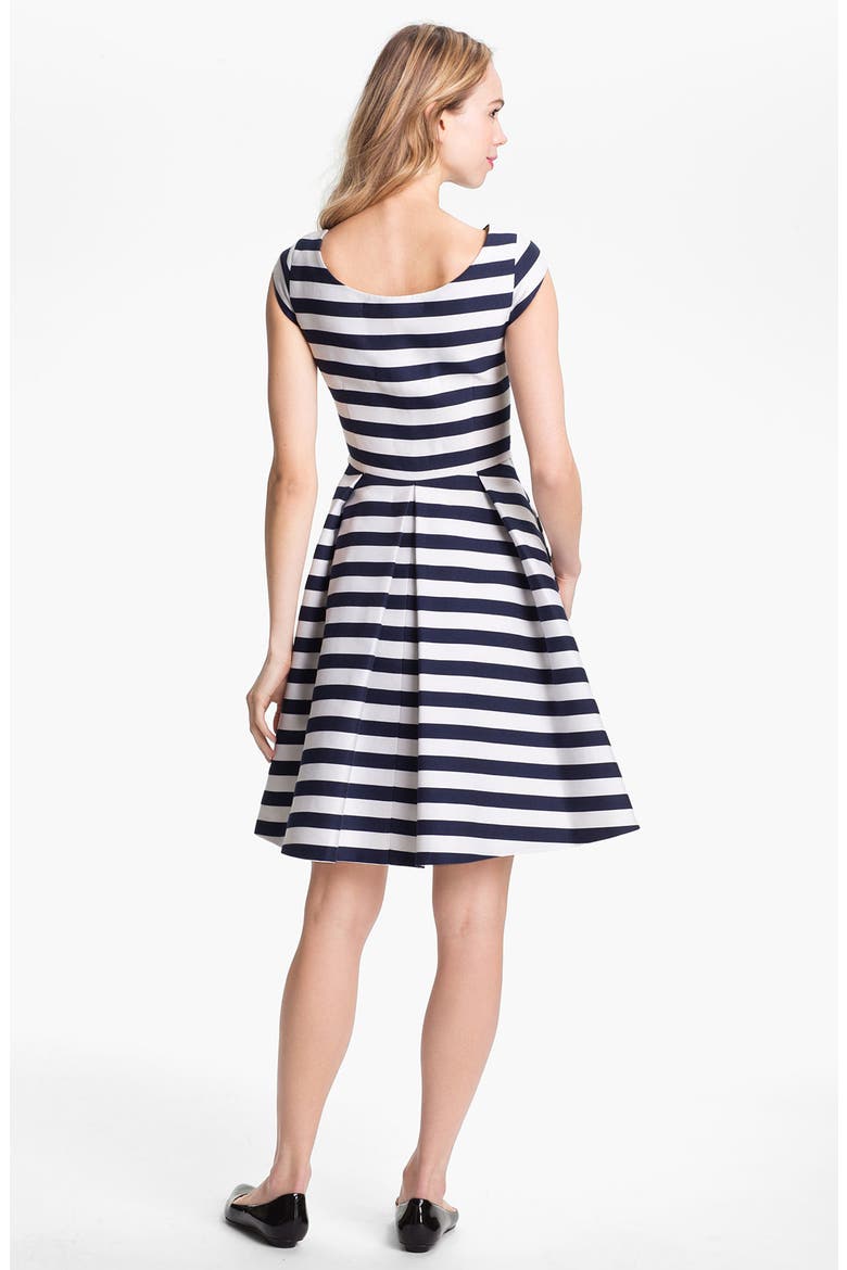 'mariella' cotton blend fit & flare dress, Alternate, color, FRENCH NAVY