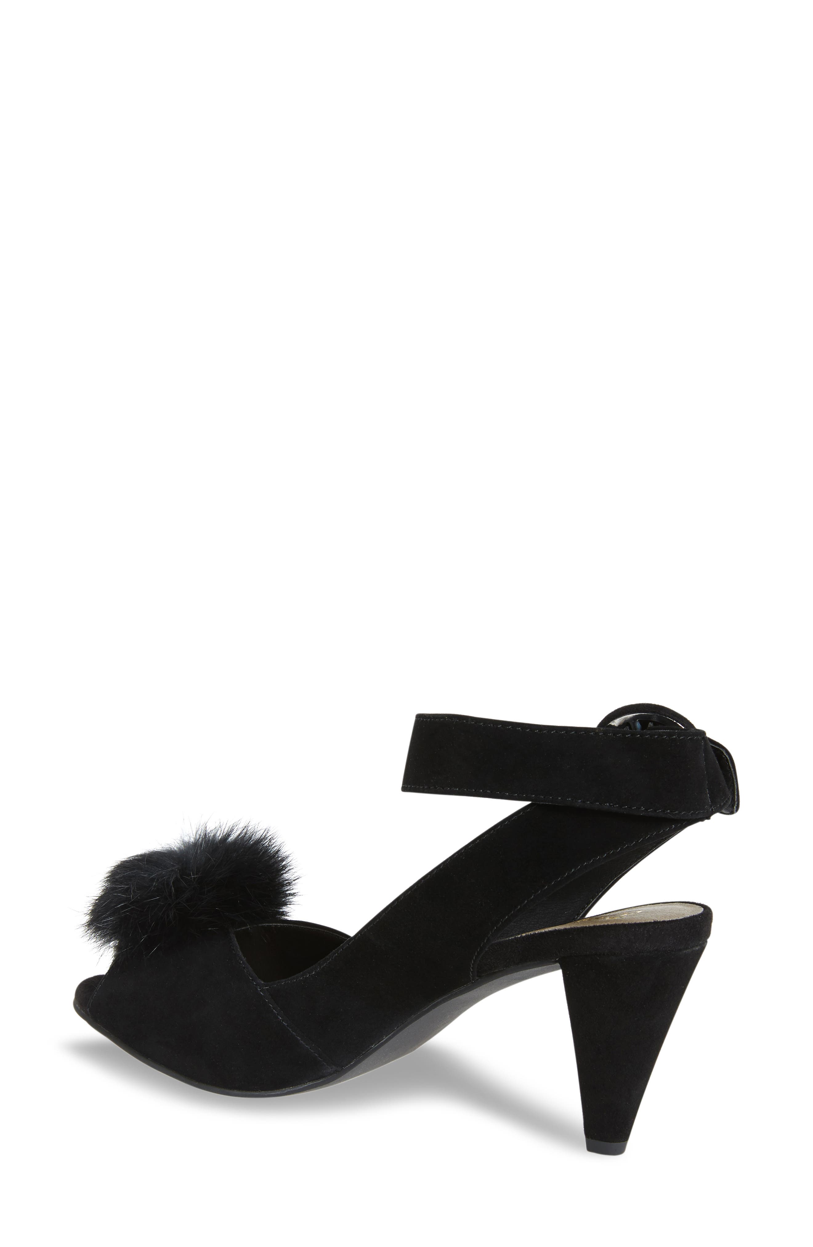 Seychelles Seduce Genuine Rabbit Fur Pompom Sandal (Women) | Nordstrom