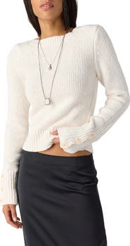 Free People Mila Ribbed Pullover Sweater