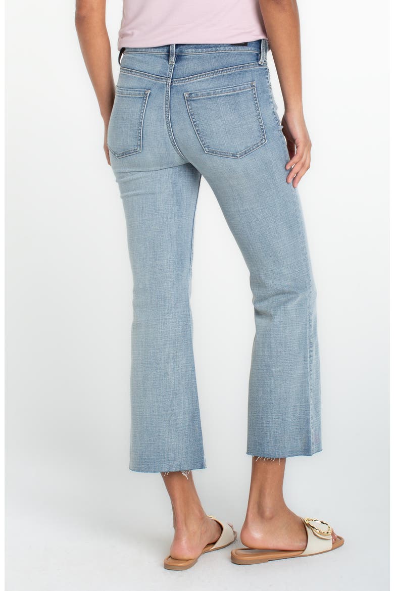 Hannah Raw Hem Crop Flare Jeans, Alternate, color, TEMESCAL