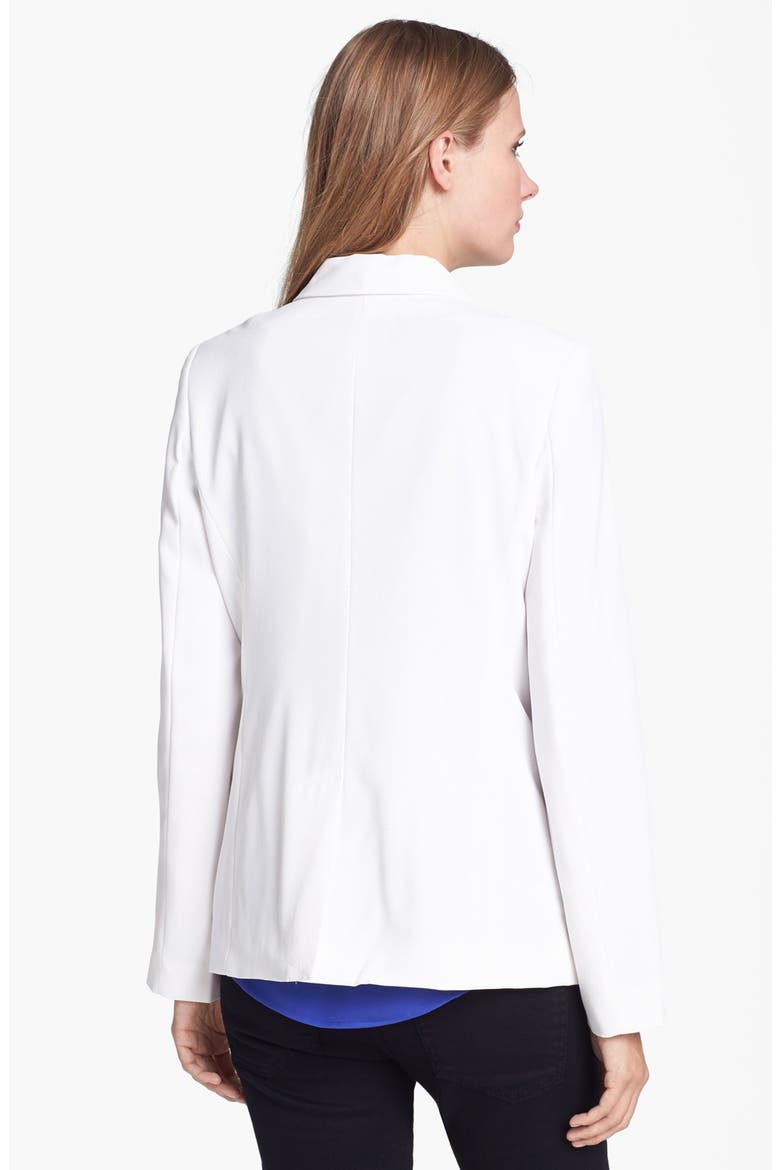 'Mehira B.' Crepe Blazer, Alternate, color, WINTER WHITE