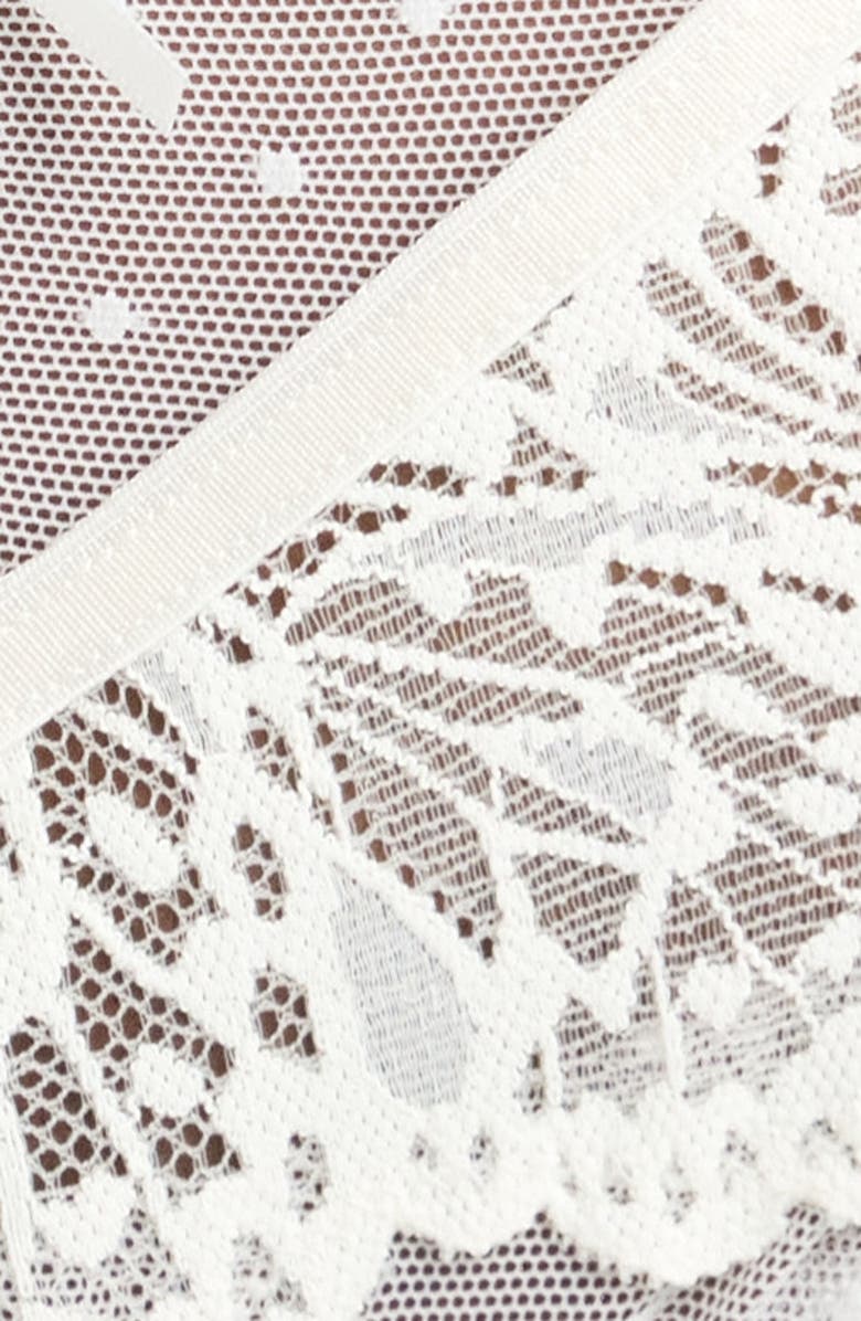 Hunkemöller Posie Brazilian Cut Briefs, Alternate, color, Snow White