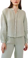 Bella Dahl Open Stitch Linen Top