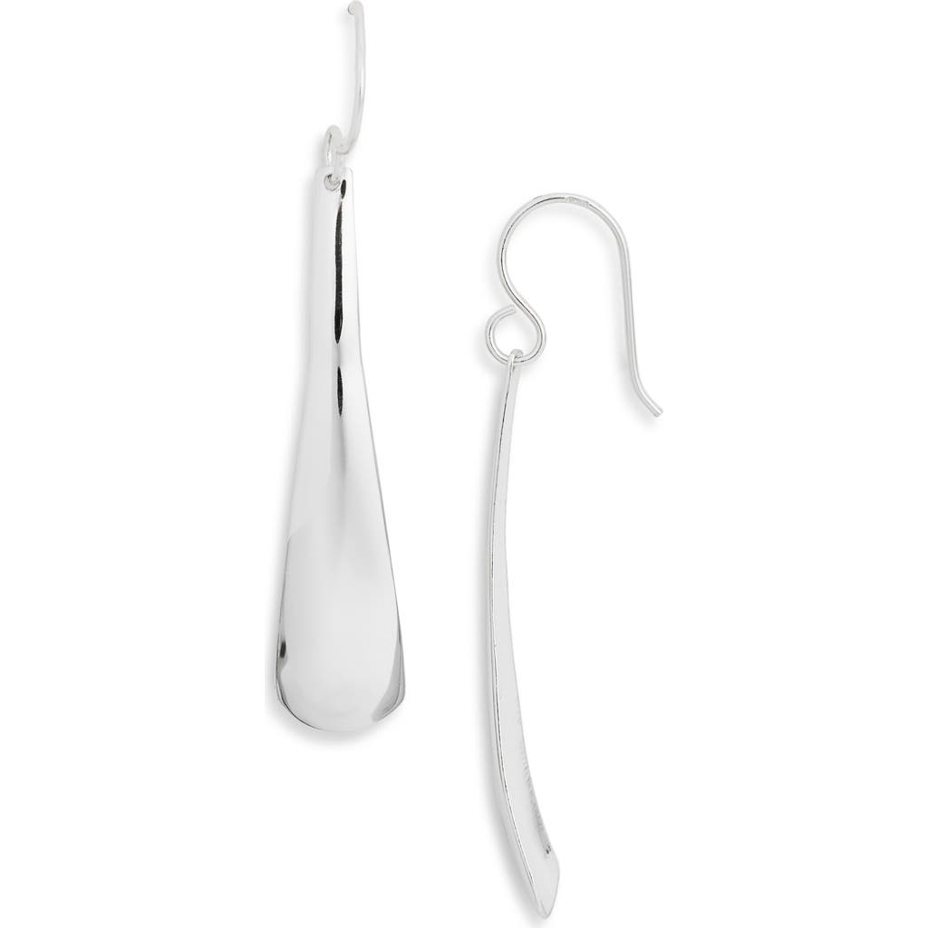 Argento Vivo Long Scoop Drop Earrings