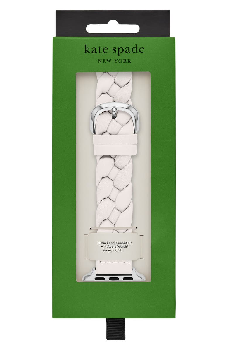 Kate Spade New York braided leather 18mm Apple Watch<sup>®</sup> watchband, Alternate, color, 