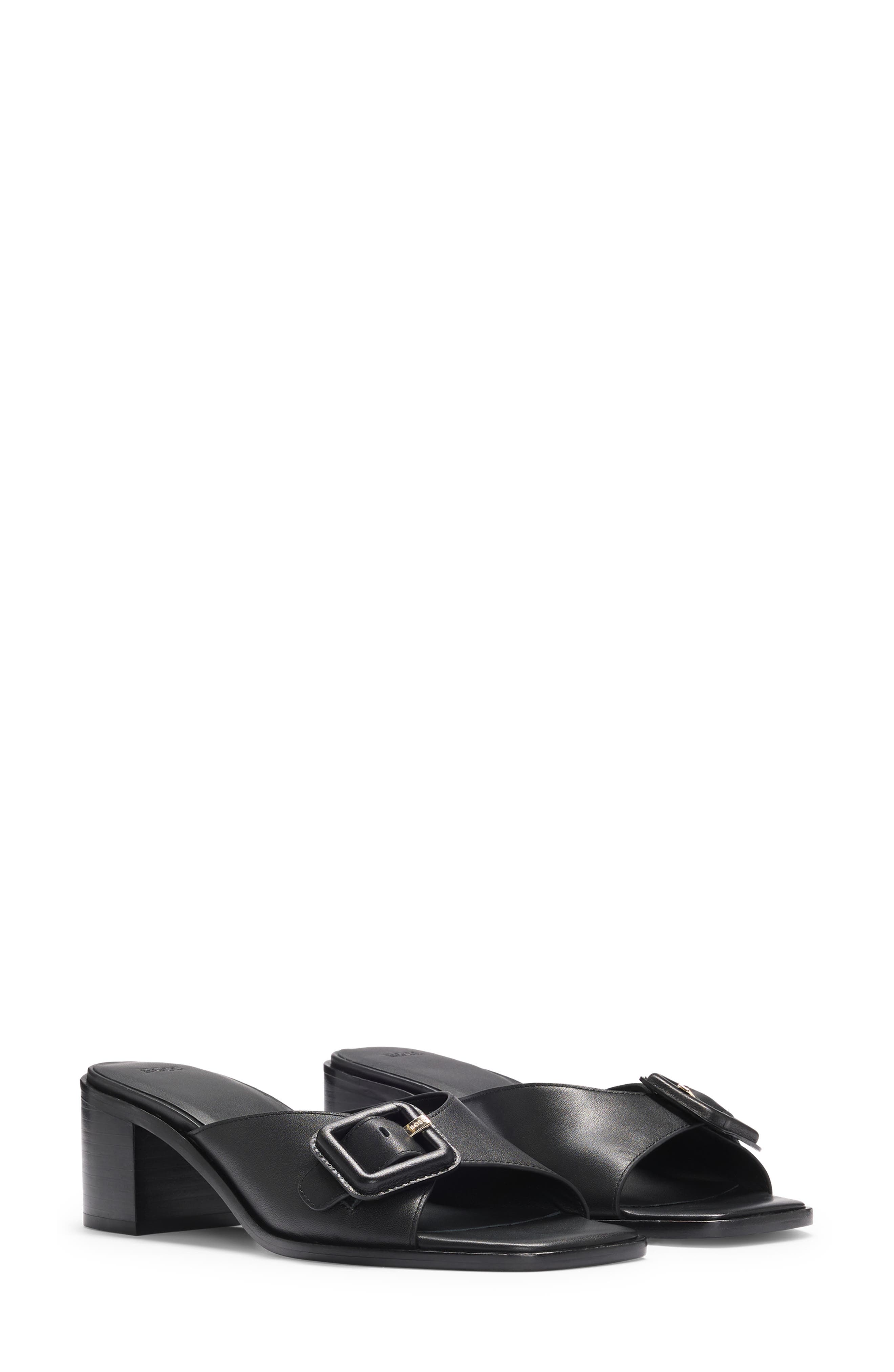 Charlize Slide Sandal, Alternate, color, BLACK