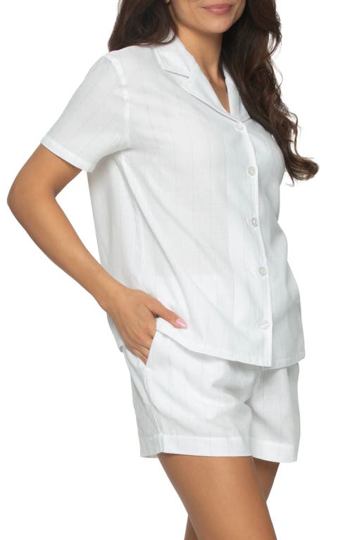 Felina Mirielle Short Pajamas In White