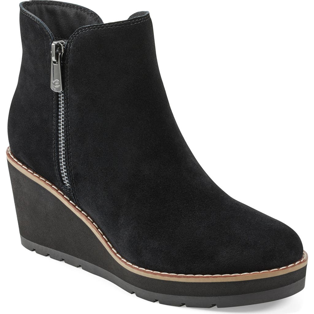 Easy Spirit Sejayda Wedge Heel Bootie In Black