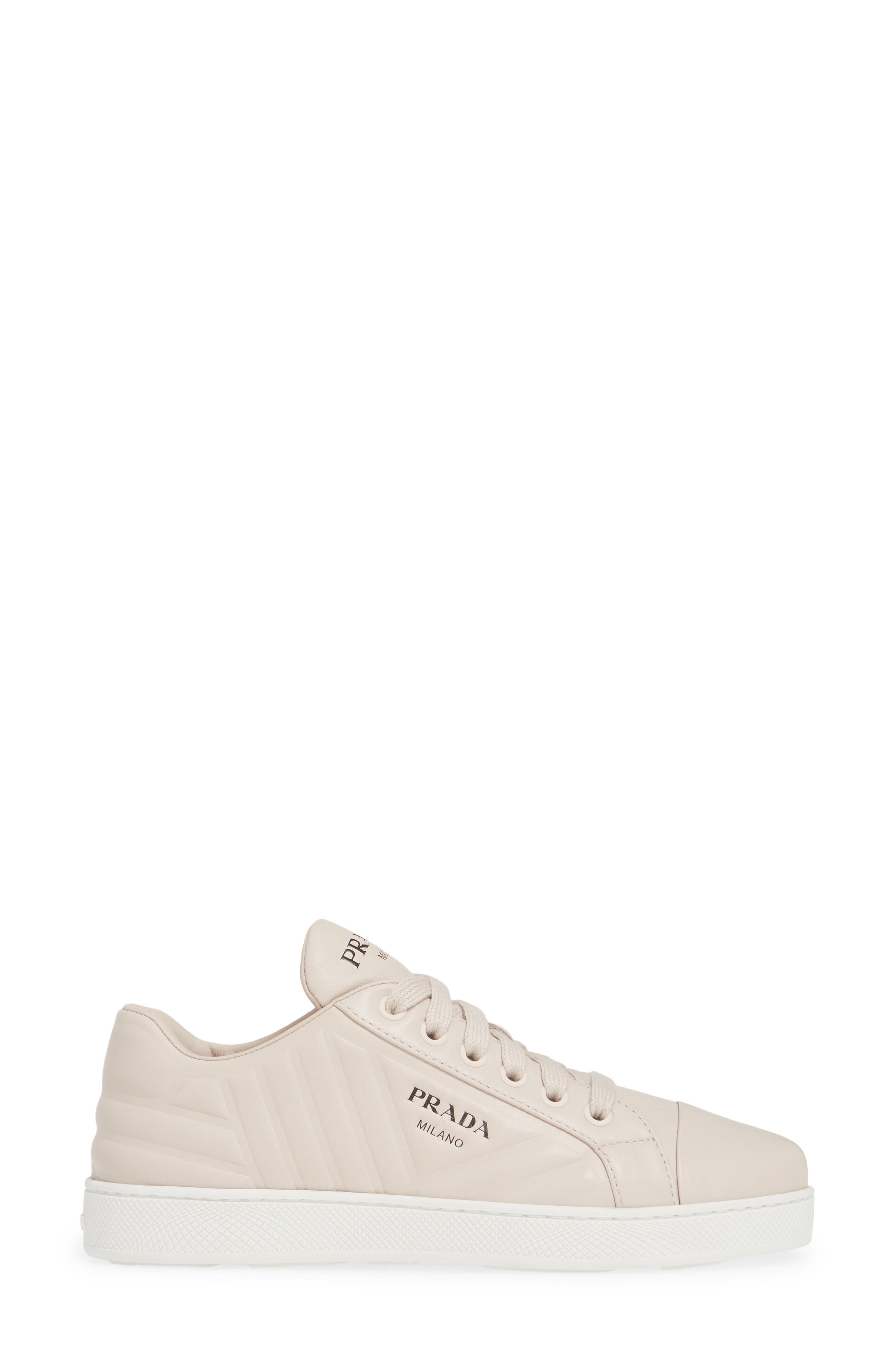 Quilted Low Top Sneaker, Alternate, color, GREY