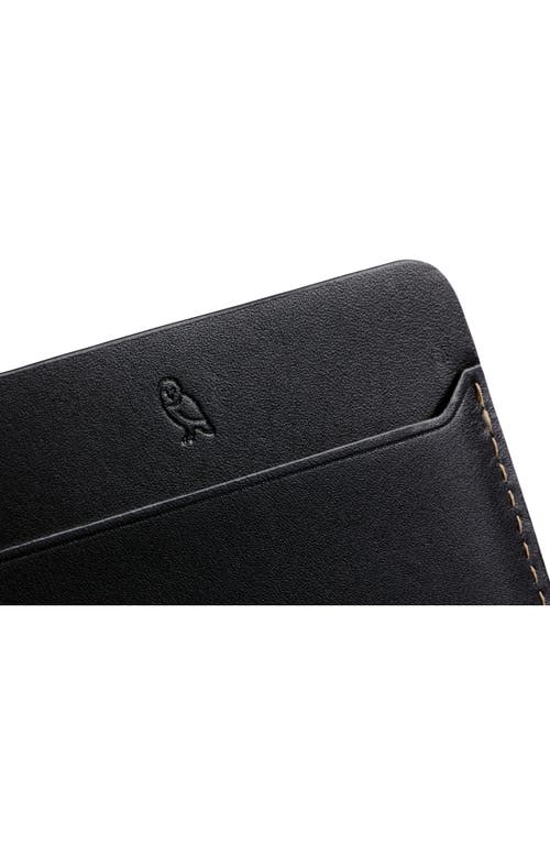 Bellroy Leather Rfid Card Case In Black