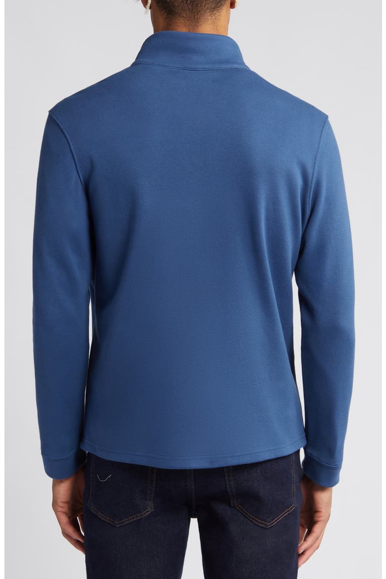 Quarter Zip Pullover, Alternate, color, NAVY DENIM