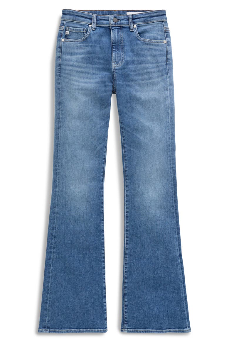 Farrah High Waist Bootcut Jeans, Alternate, color, BASS
