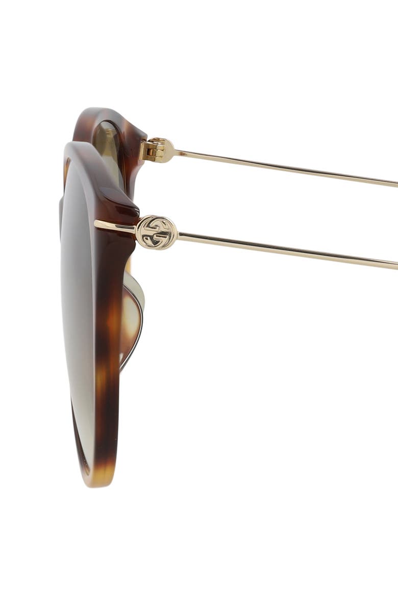 Gucci 58mm Cat Eye Sunglasses, Alternate, color, Havana Gold Brown