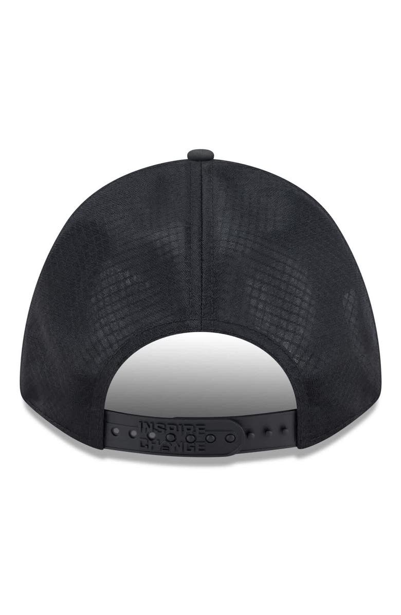 New Era Men's New Era Black San Francisco 49ers 2025 Inspire Change 9FORTY M-Crown Adjustable Hat, Alternate, color, Black