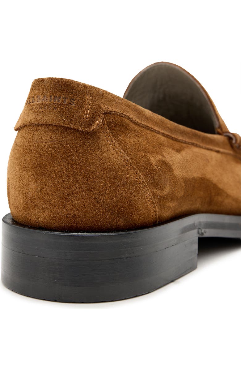 AllSaints Bloom Penny Loafer, Alternate, color, Tan Brown