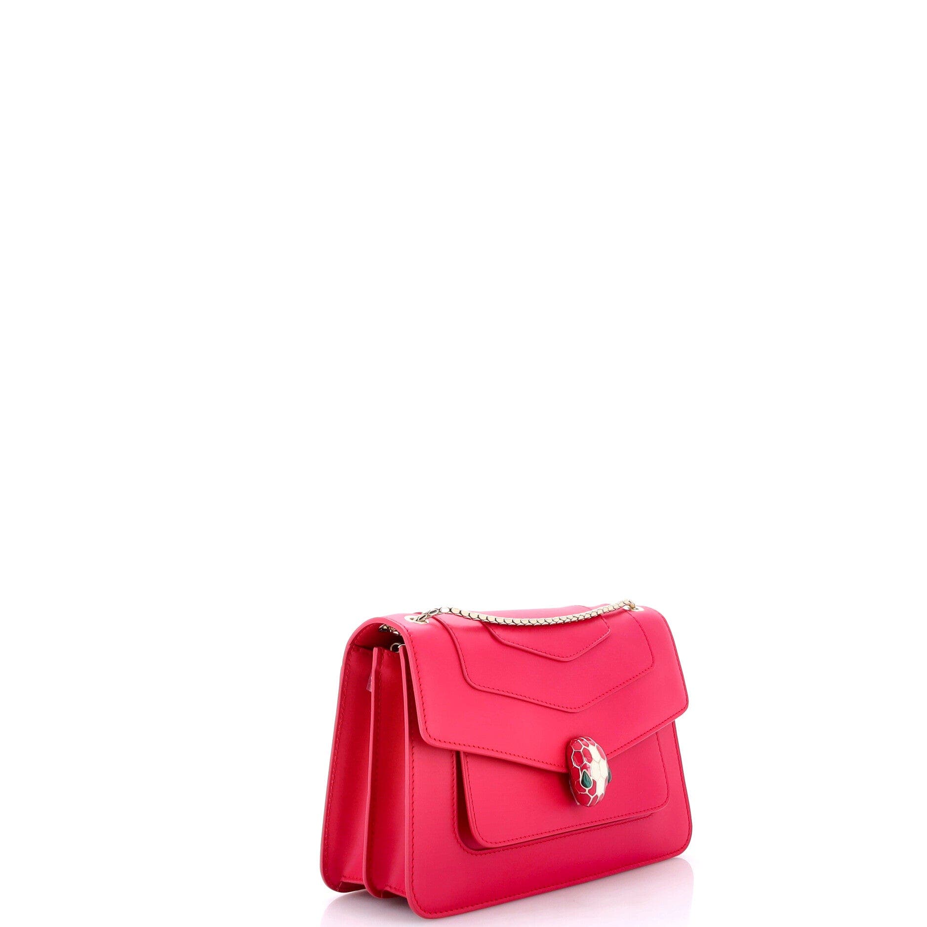 Serpenti Forever Shoulder Bag Leather Small, Alternate, color, Pink